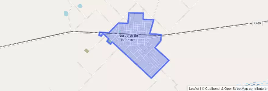 Mapa de ubicacion de Norberto de la Riestra.