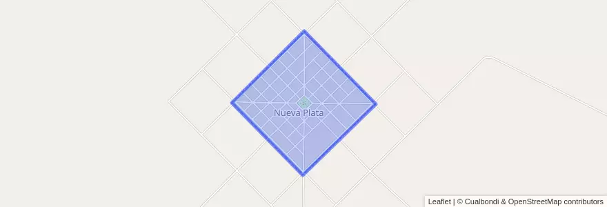 Mapa de ubicacion de Nueva Plata.