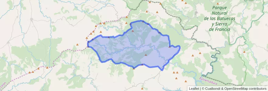 Mapa de ubicacion de Nuñomoral.