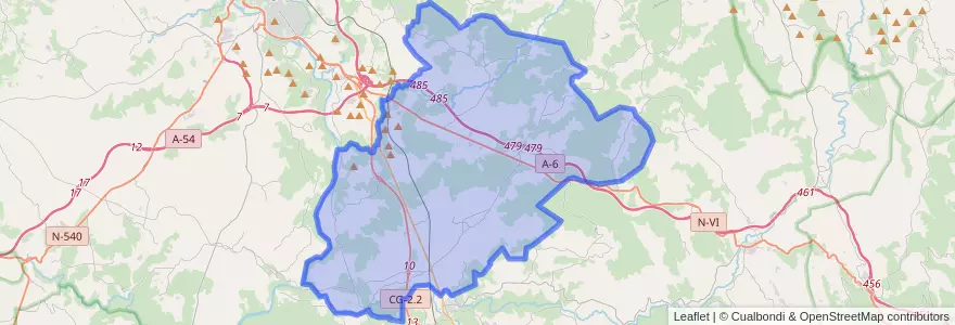 Mapa de ubicacion de O Corgo.