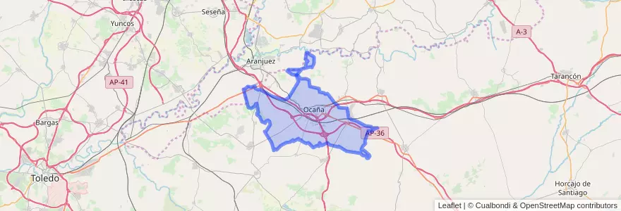 Mapa de ubicacion de Ocaña.