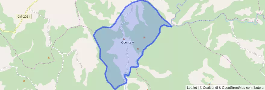 Mapa de ubicacion de Ocentejo.