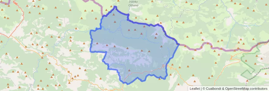 Mapa de ubicacion de Ochagavía/Otsagabia.