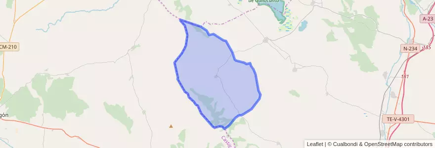 Mapa de ubicacion de Odón.