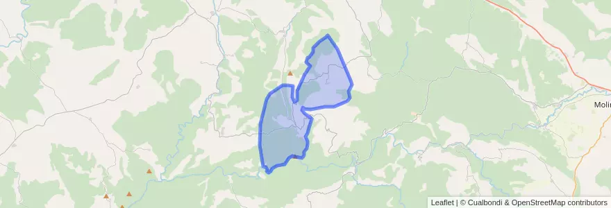 Mapa de ubicacion de Olmeda de Cobeta.