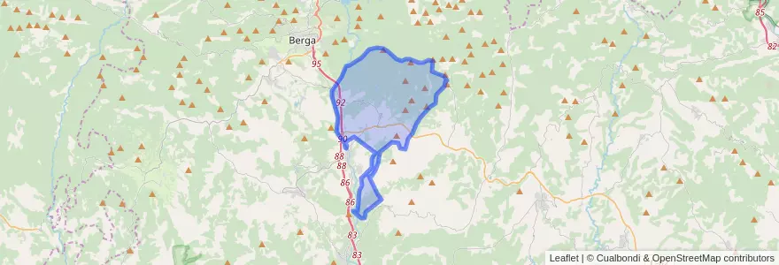 Mapa de ubicacion de Olvan.