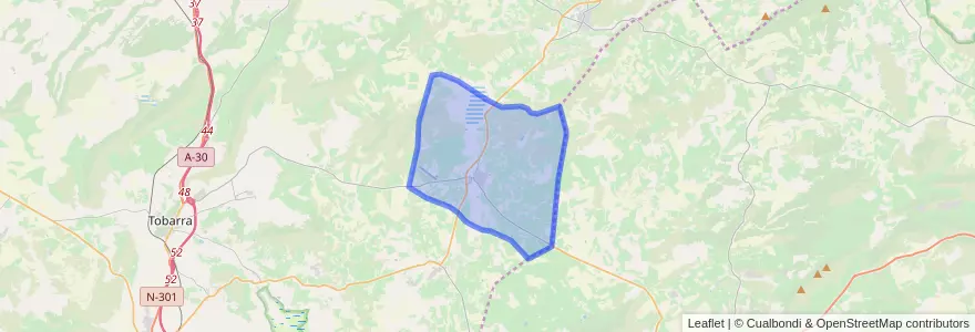 Mapa de ubicacion de Ontur.