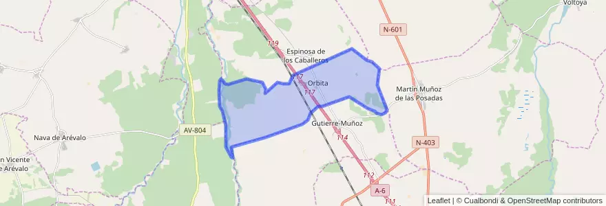 Mapa de ubicacion de Orbita.