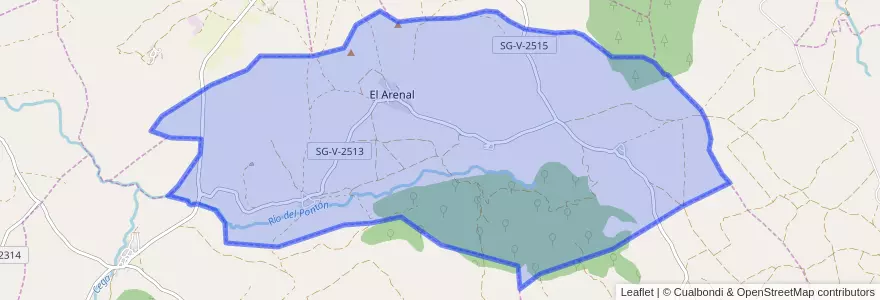 Mapa de ubicacion de Orejana.