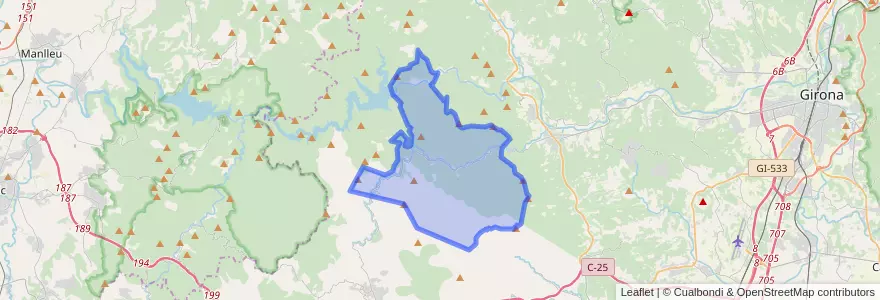 Mapa de ubicacion de Osor.