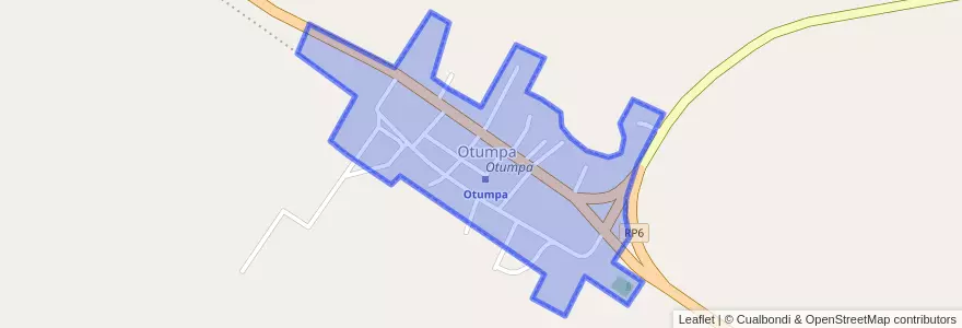 Mapa de ubicacion de Otumpa.