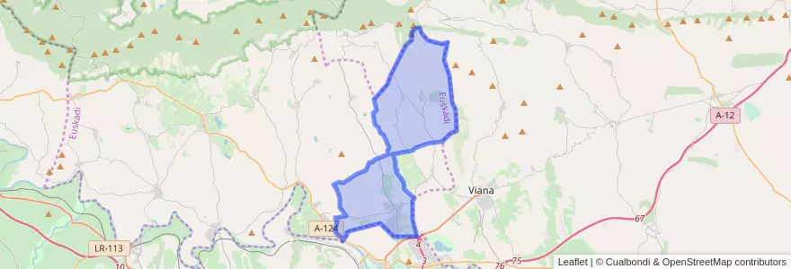 Mapa de ubicacion de Oyón/Oion.