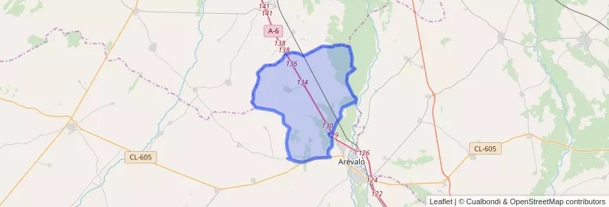Mapa de ubicacion de Palacios de Goda.