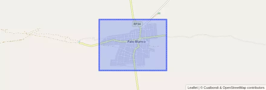 Mapa de ubicacion de Palo Blanco.