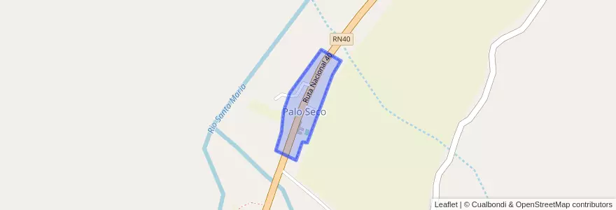 Mapa de ubicacion de Palo Seco.