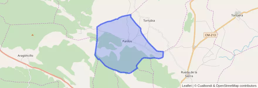 Mapa de ubicacion de Pardos.