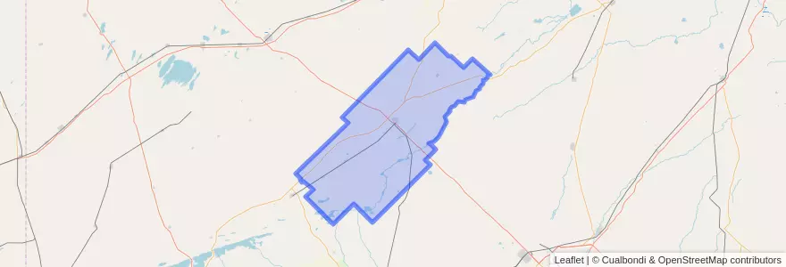 Mapa de ubicacion de Partido de Bolívar.