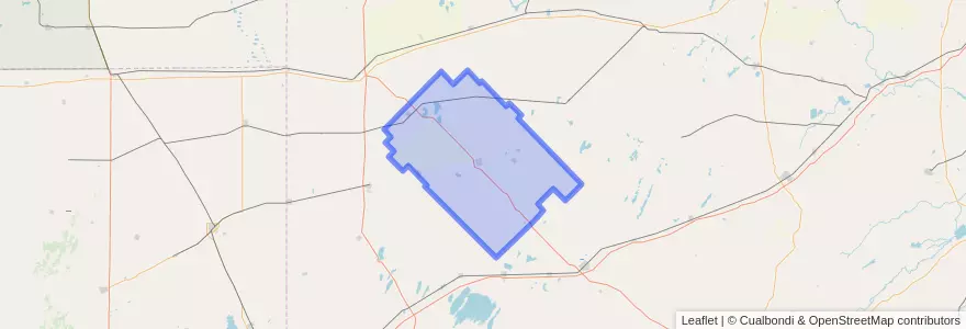 Mapa de ubicacion de Partido de Carlos Tejedor.