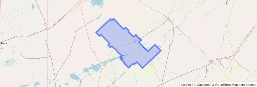 Mapa de ubicacion de Partido de Daireaux.