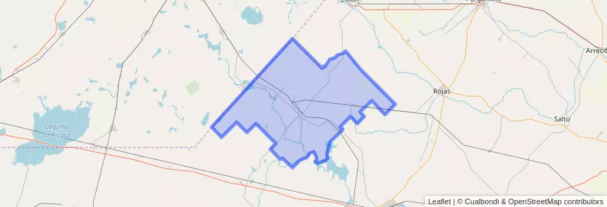 Mapa de ubicacion de Partido de General Arenales.