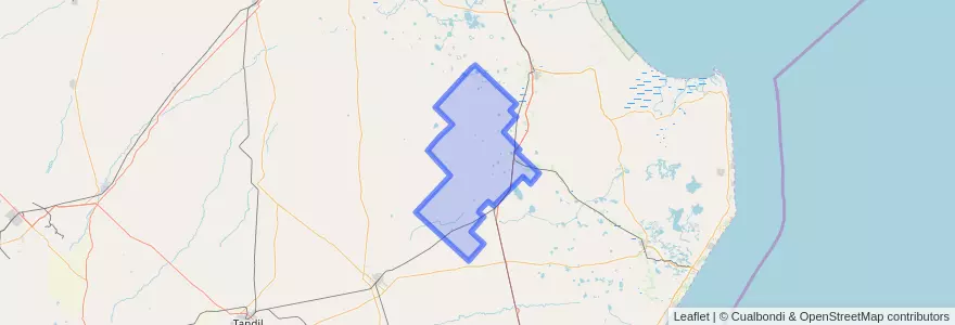 Mapa de ubicacion de Partido de General Guido.