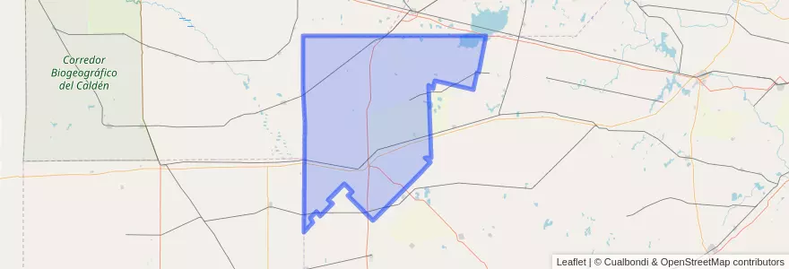 Mapa de ubicacion de Partido de General Villegas.