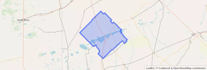 Mapa de ubicacion de Partido de Guaminí.