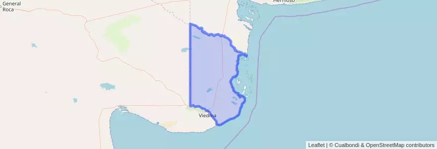 Mapa de ubicacion de Partido de Patagones.