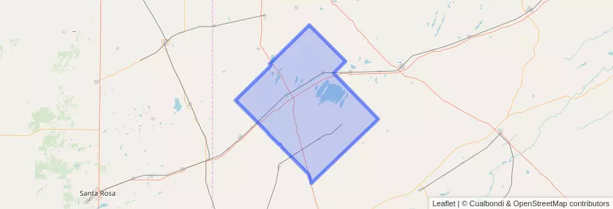 Mapa de ubicacion de Partido de Trenque Lauquen.