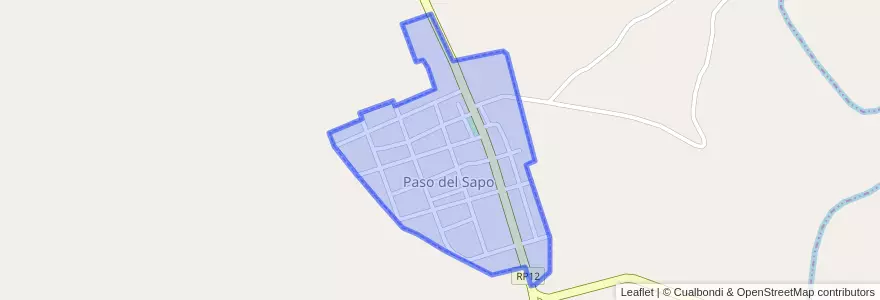 Mapa de ubicacion de Paso del Sapo.
