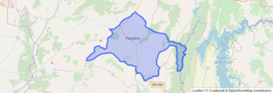 Mapa de ubicacion de Pastrana.
