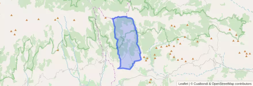 Mapa de ubicacion de Paterna del Río.