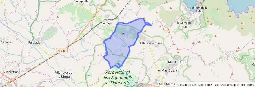 Mapa de ubicacion de Pau.