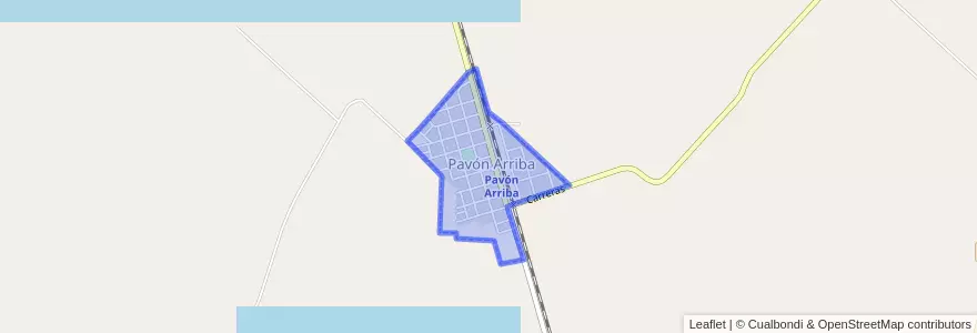 Mapa de ubicacion de Pavón Arriba.