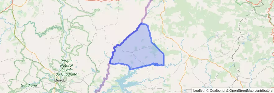 Mapa de ubicacion de Paymogo.