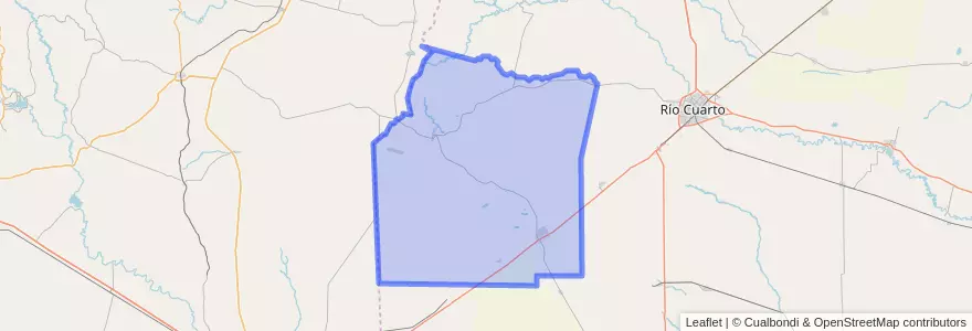 Mapa de ubicacion de Pedanía Achiras.
