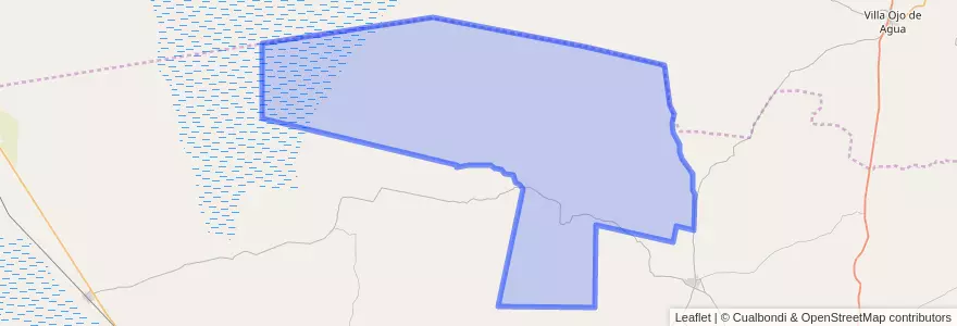 Mapa de ubicacion de Pedanía Aguada del Monte.