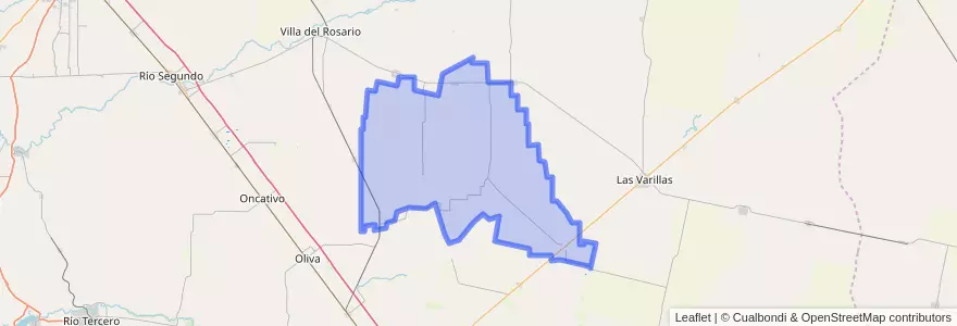 Mapa de ubicacion de Pedanía Calchín.