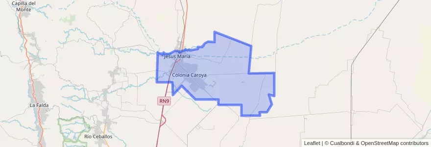 Mapa de ubicacion de Pedanía Cañas.