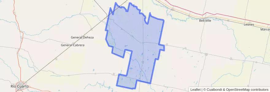 Mapa de ubicacion de Pedanía Chazón.
