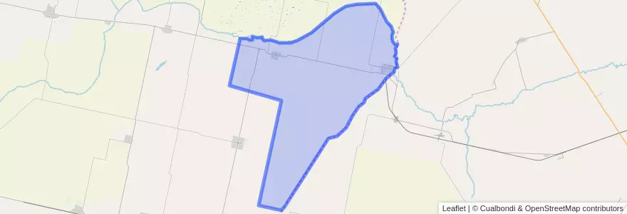 Mapa de ubicacion de Pedanía Cruz Alta.