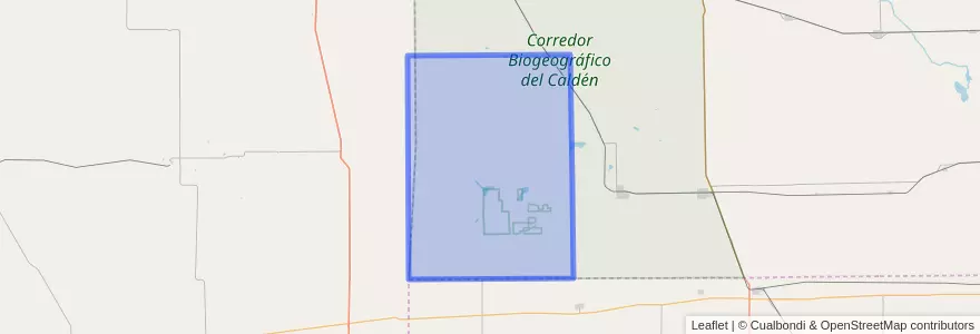 Mapa de ubicacion de Pedanía Cuero.