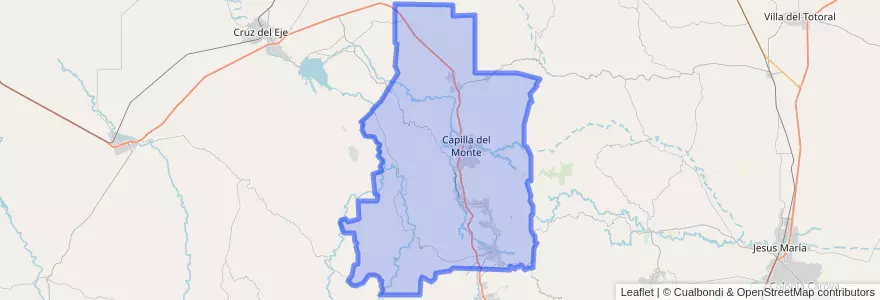 Mapa de ubicacion de Pedanía Dolores.