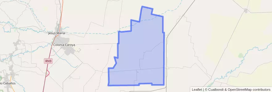 Mapa de ubicacion de Pedanía Esquina.