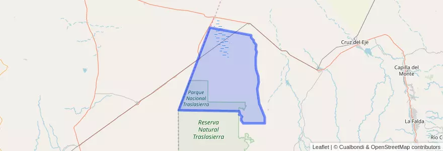 Mapa de ubicacion de Pedanía Guasapampa.