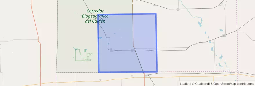Mapa de ubicacion de Pedanía Jagüeles.