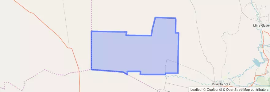 Mapa de ubicacion de Pedanía Las Toscas.