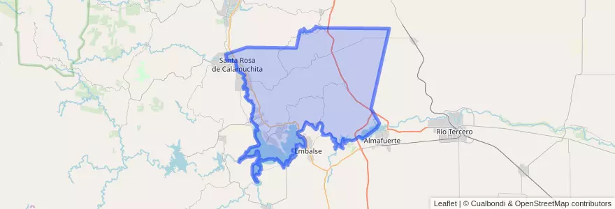 Mapa de ubicacion de Pedanía Monsalvo.