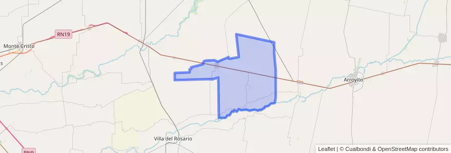 Mapa de ubicacion de Pedanía Oratorio de Peralta.
