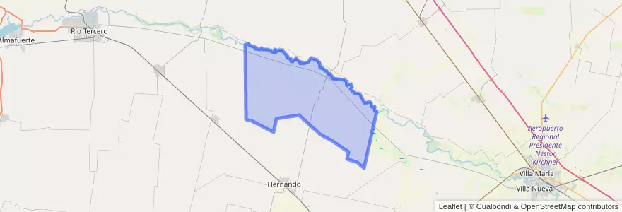Mapa de ubicacion de Pedanía Pampayasta Sur.